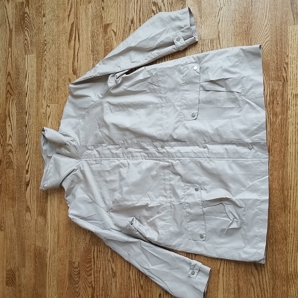 (1X) Penmans Plus Nylon Blend Lightweight Jacket Short Trench Classic